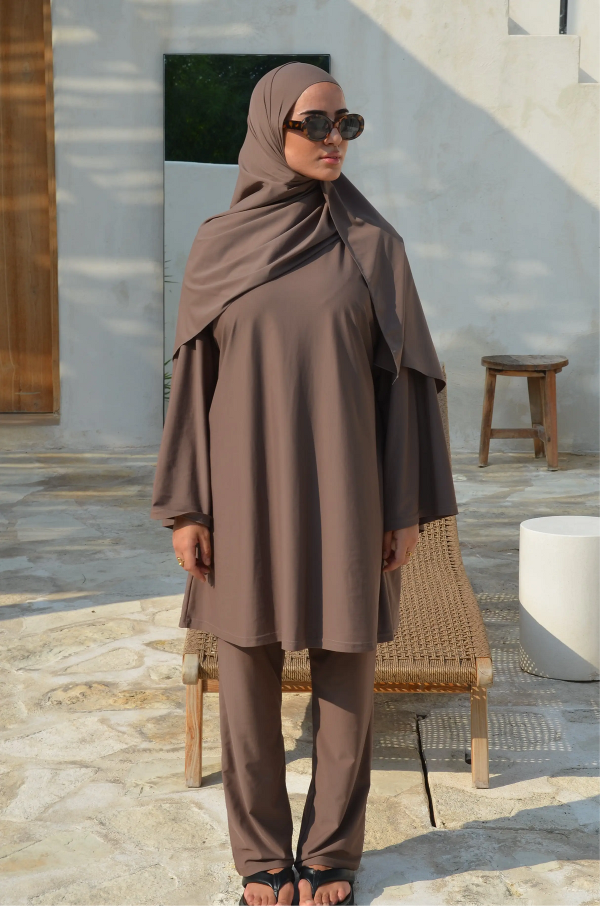 Burkini alba | 3 pièces - taupe - Aliam swim