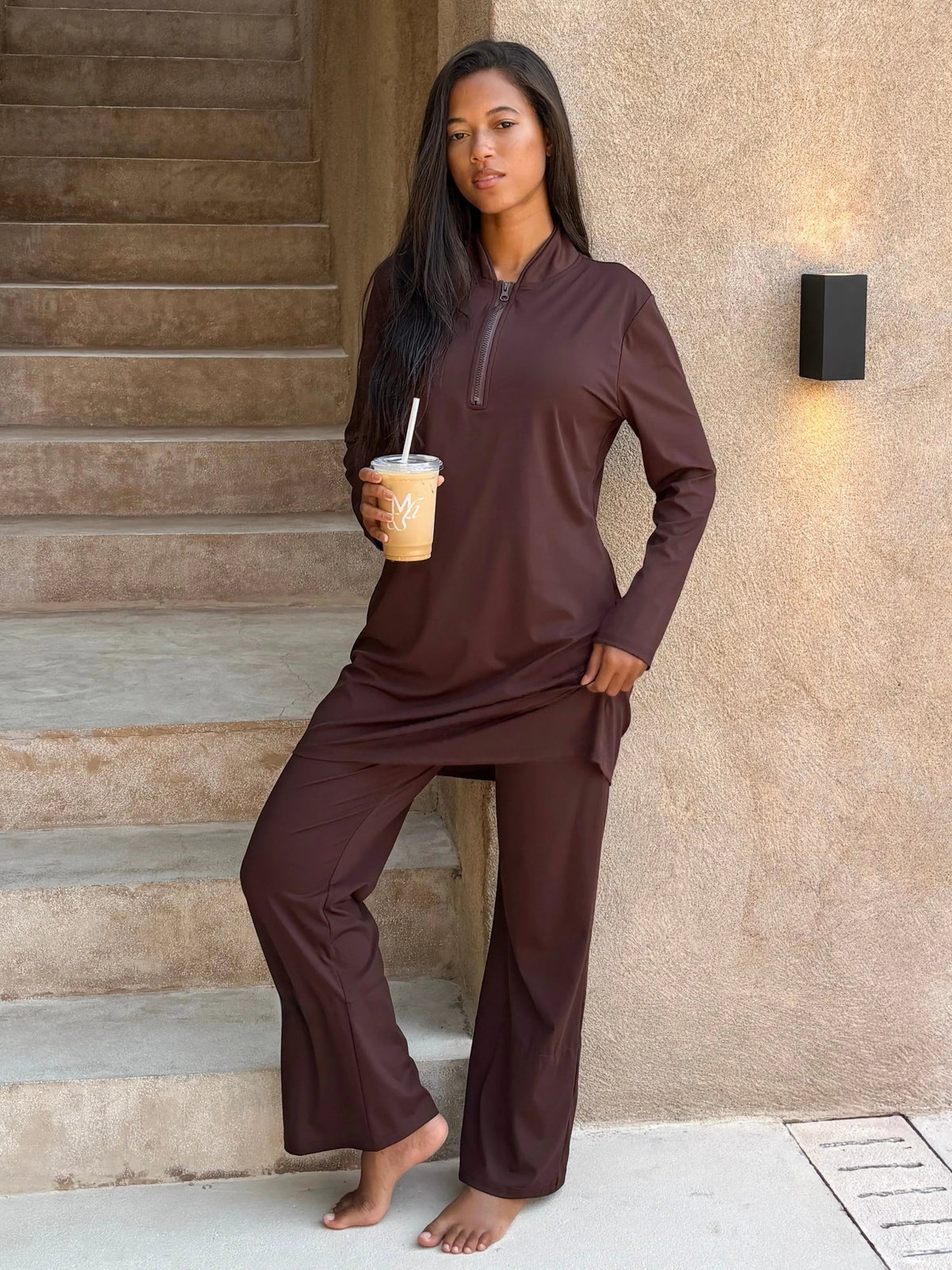 Burkini rita | 3 pièces - expresso - Aliam swim