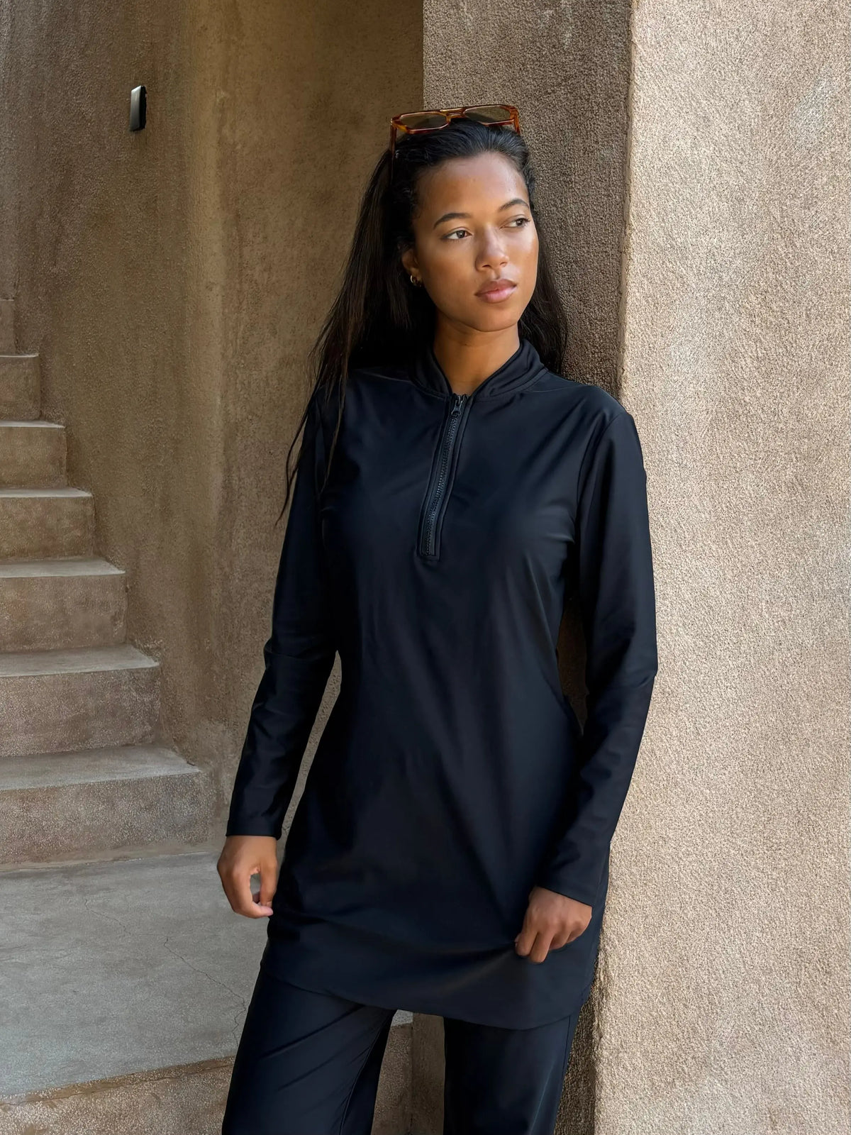 Burkini rita | 3 pièces - noir - Aliam swim