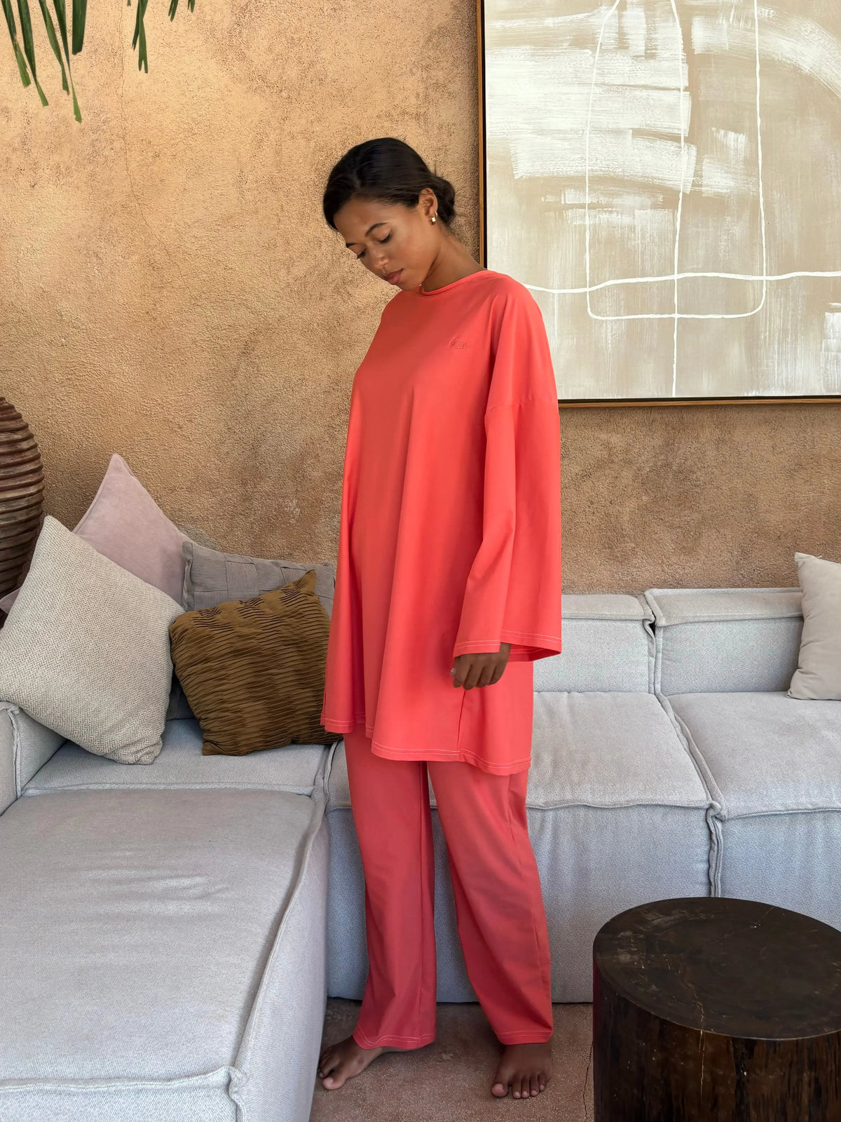 Burkini alba | 3 pièces - corail - Aliam swim