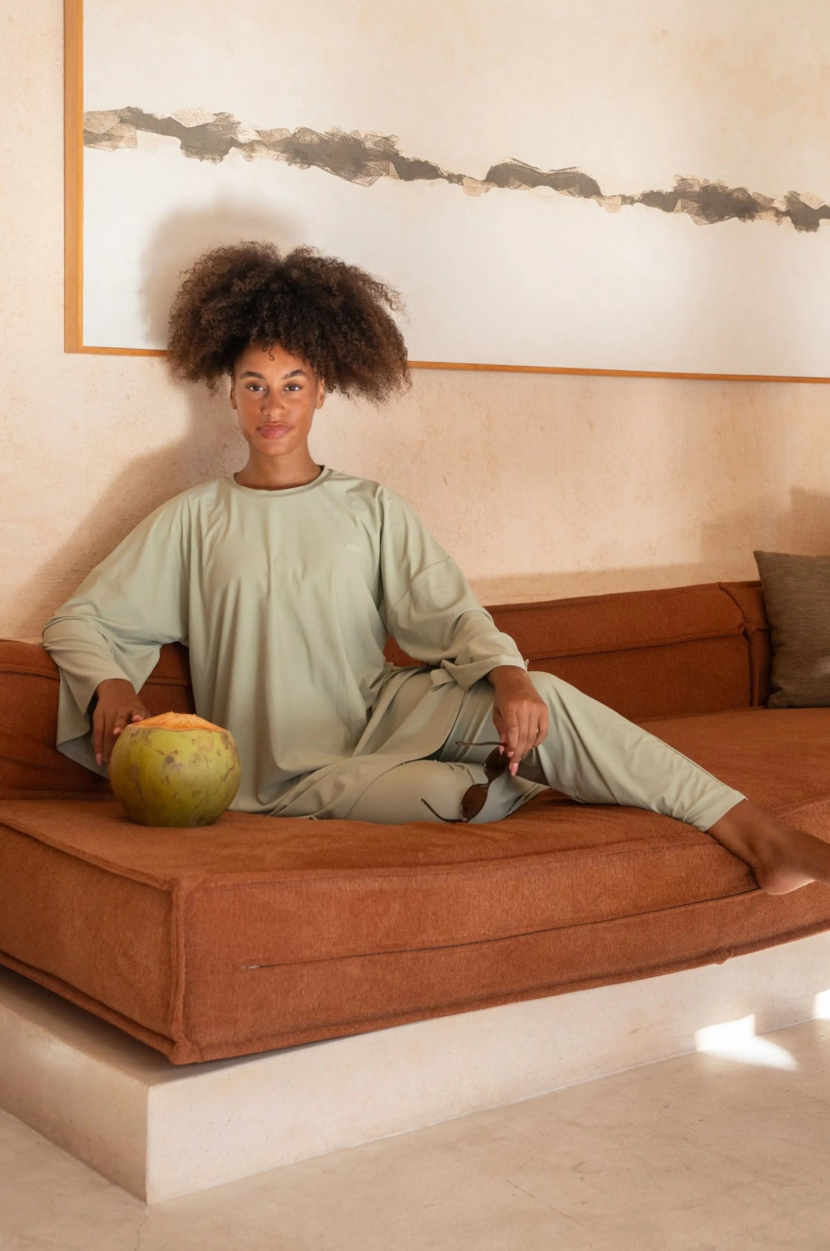 Burkini alba 3 pièces - sauge Aliam swim