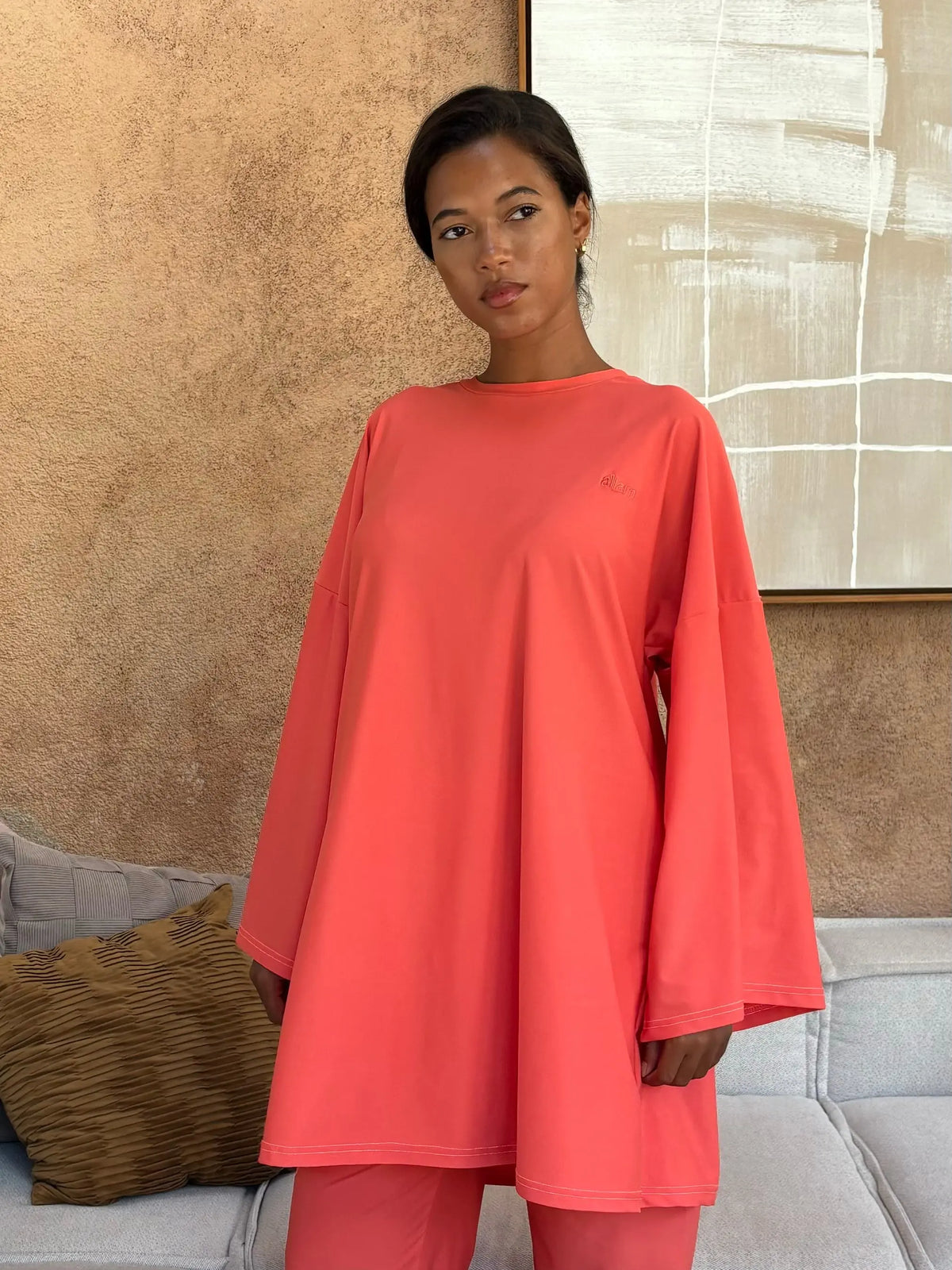 Burkini alba | 3 pièces - corail - Aliam swim