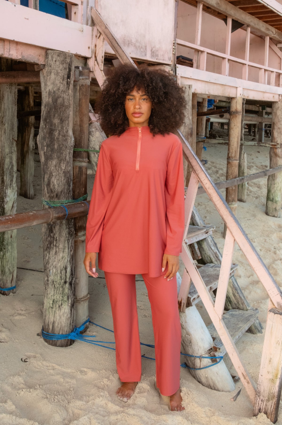 Burkini mira | 2 pièces - spiced peach