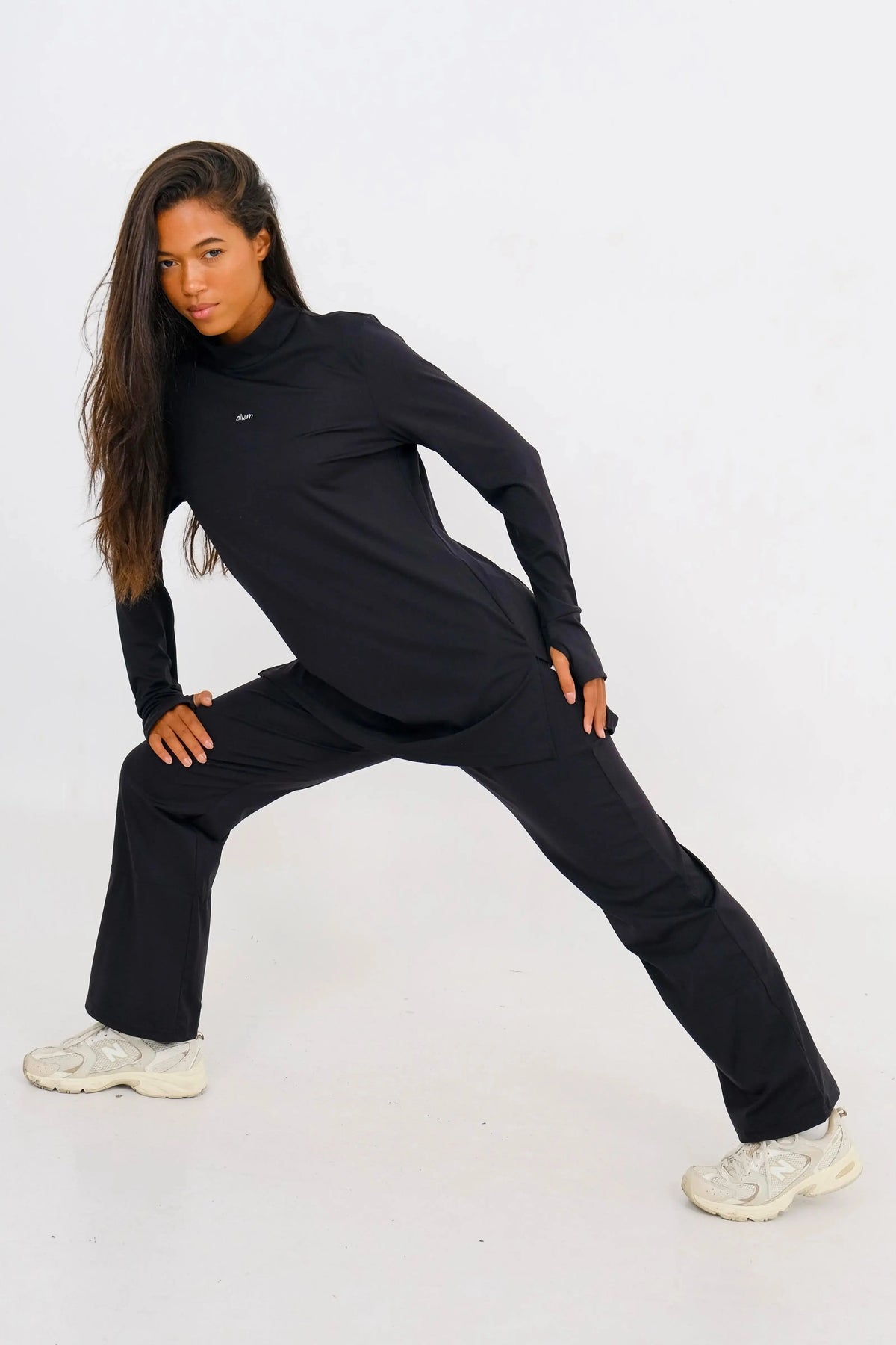 Haut et pantalon active sima | 2 pièces - noir - Aliam swim