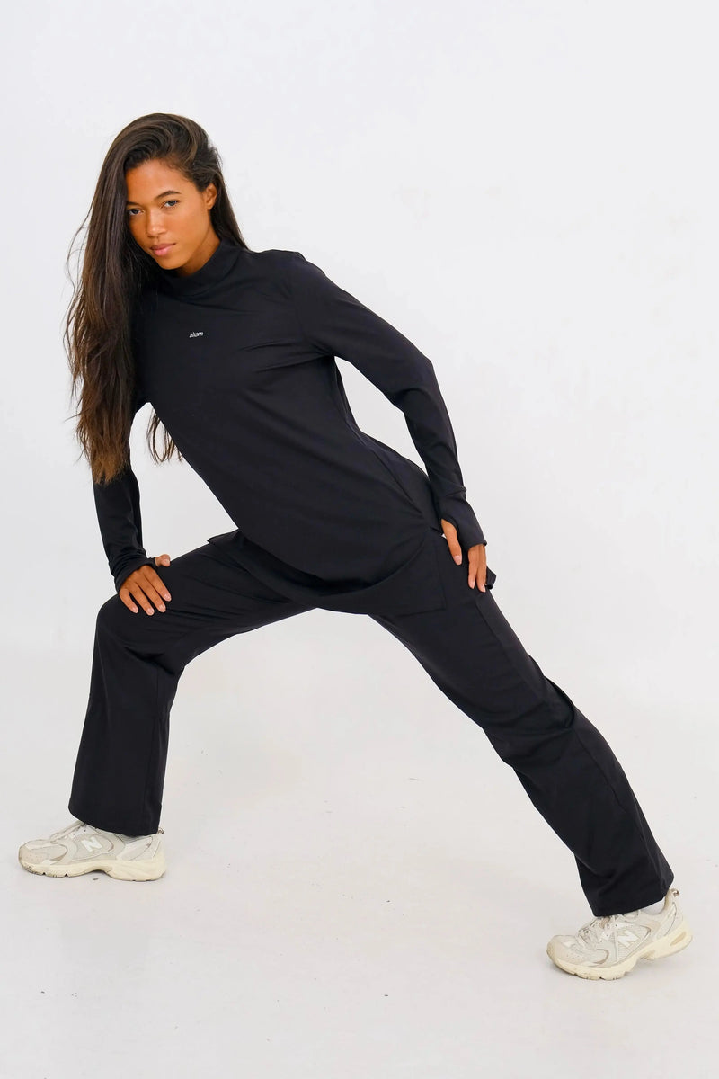 Haut et pantalon active sima | 2 pièces - noir - Aliam swim