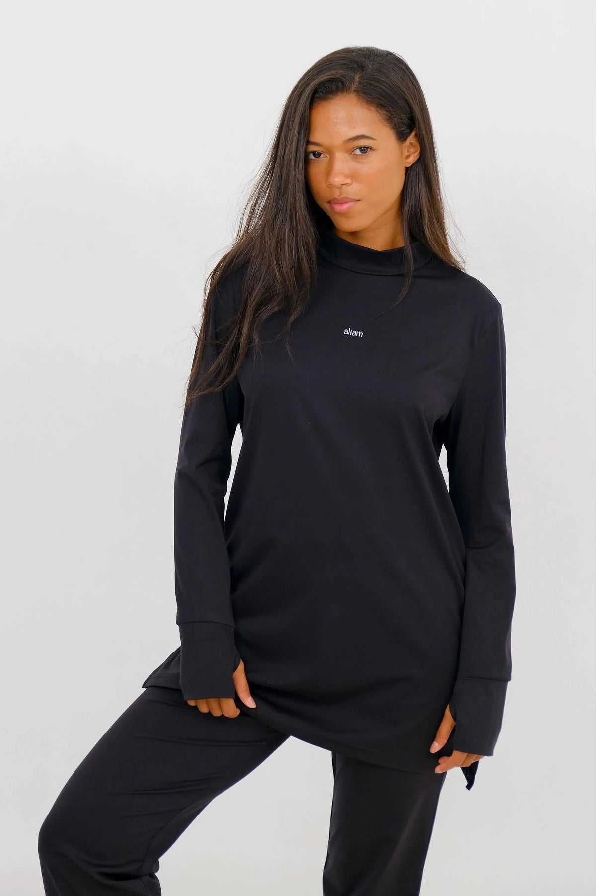 Haut et pantalon active sima | 2 pièces - noir - Aliam swim